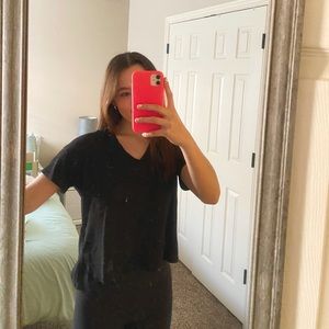 h&m split side tshirt